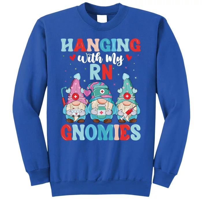 Registered Nurse Nursing Health Hanging With My Rn Gnomies Cool Gift Sweatshirt