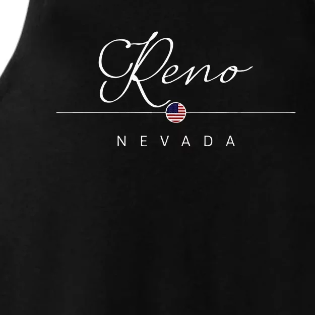 Reno Nevada Nv On Reno Ladies Tri-Blend Wicking Tank