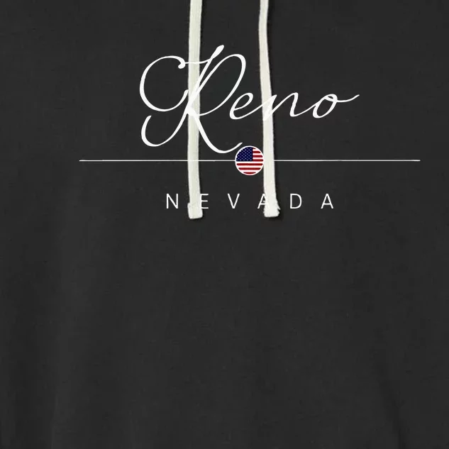 Reno Nevada Nv On Reno Garment-Dyed Fleece Hoodie