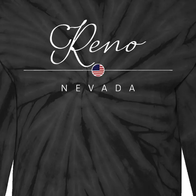 Reno Nevada Nv On Reno Tie-Dye Long Sleeve Shirt