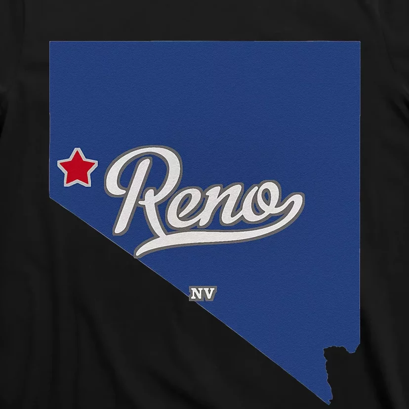 Reno Nevada NV Map T-Shirt