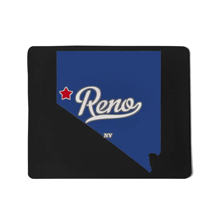 Reno Nevada NV Map Mousepad