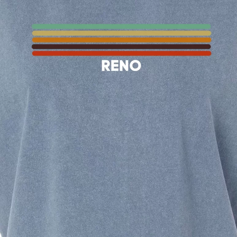 Reno Nevada Nv Us Cities Of America Retro Gift Garment-Dyed Women's Muscle Tee