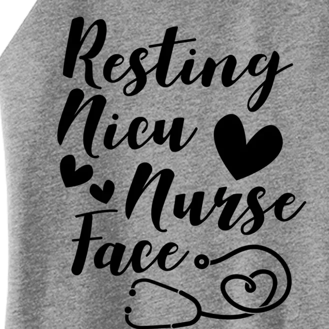 Resting Nicu Nurse Face Icu Nursing Gift Women’s Perfect Tri Rocker Tank