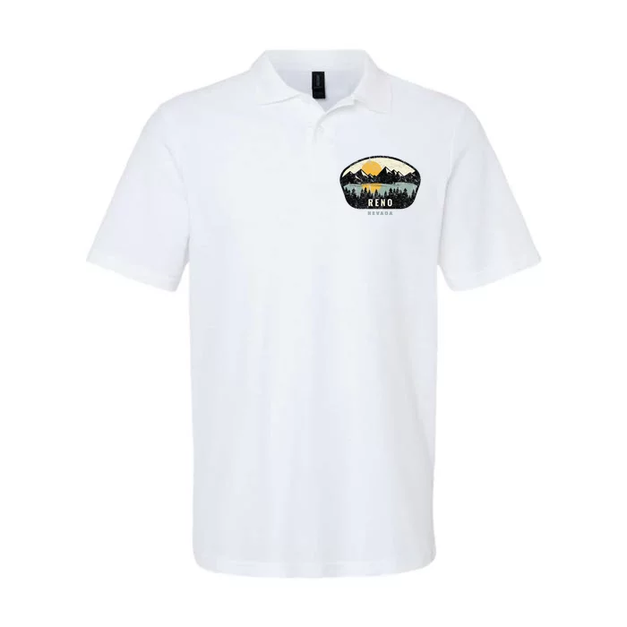 Reno Nevada Nv Vacation Souvenir Softstyle Adult Sport Polo