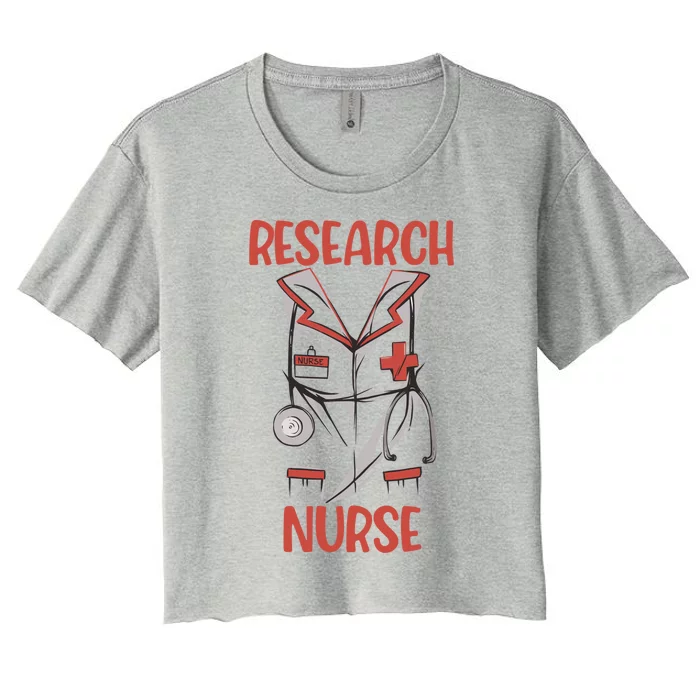 Research Nurse Nursing Costume Gift Women's Crop Top Tee