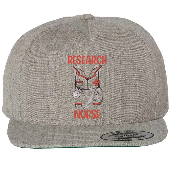 Research Nurse Nursing Costume Gift Wool Snapback Cap