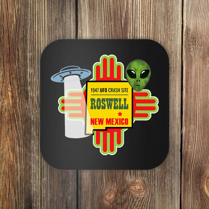 Roswell Nm New Mexico Ufo Alien Crash Site 1947 Zia Coaster