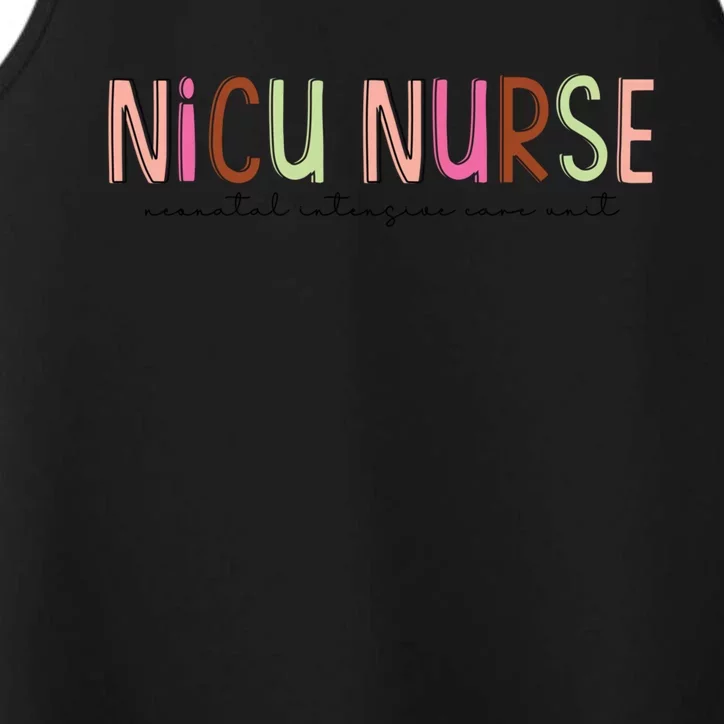 Retro Nicu Nurse Neonatal Intensive Care Future Nurse Cool Gift Performance Tank