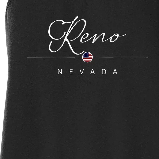 Reno Nevada NV On Reno Women's Racerback Tank