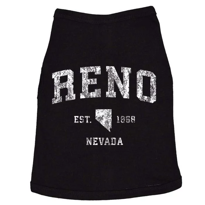 Reno Nevada Nv Vintage Athletic Sports Design Doggie Tank