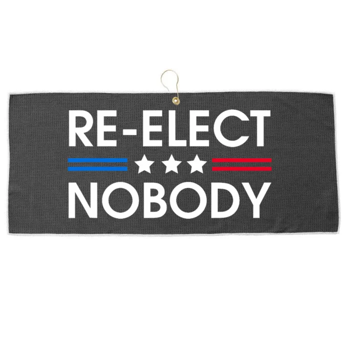 Reelect Nobody No Trump No Biden Presidential Election 2024 Large Microfiber Waffle Golf Towel