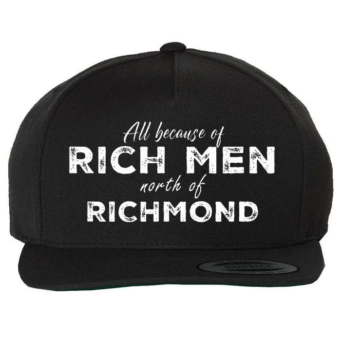 Rich North Of Richmond American Anthem Oliver Anthony Wool Snapback Cap