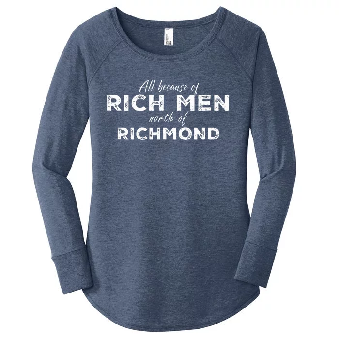 Rich North Of Richmond American Anthem Oliver Anthony Women's Perfect Tri Tunic Long Sleeve Shirt