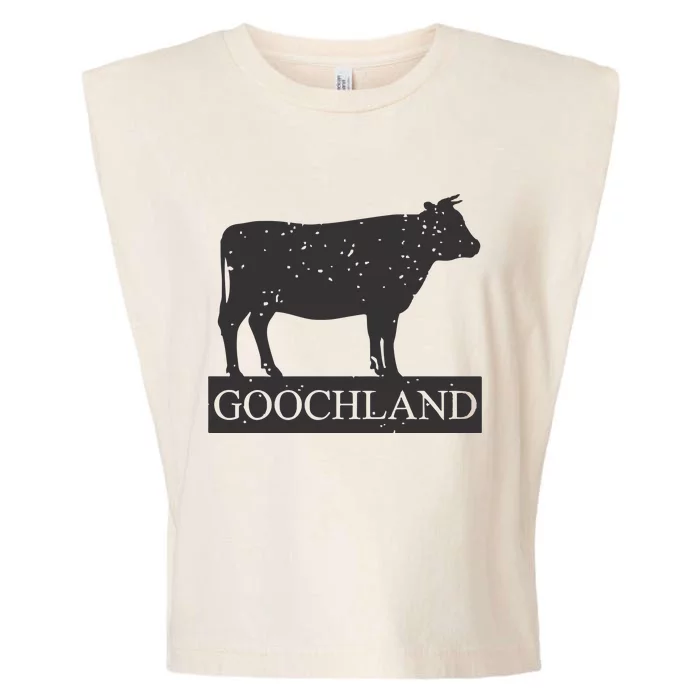 Rich North Of Richmond Goochland Cow Funny Garment-Dyed Women's Muscle Tee