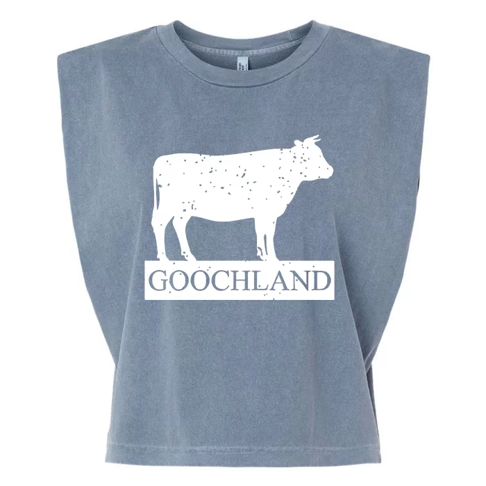 Rich North Of Richmond Goochland Cow Funny Garment-Dyed Women's Muscle Tee