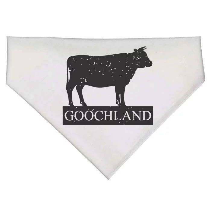 Rich North Of Richmond Goochland Cow Funny USA-Made Doggie Bandana