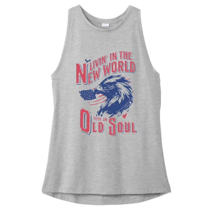 Rich North Of Richmond Living In A New World With An Old Soul Ladies Tri-Blend Wicking Tank