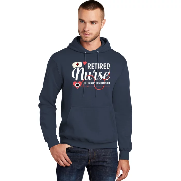 Retired Nurse Officially Discharged Retirement Party Gift Hoodie