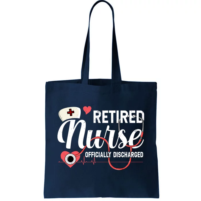 Retired Nurse Officially Discharged Retirement Party Gift Tote Bag