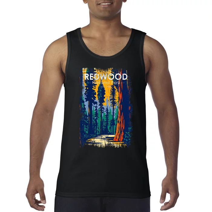 Redwood National Park Vintage Distressed Tank Top