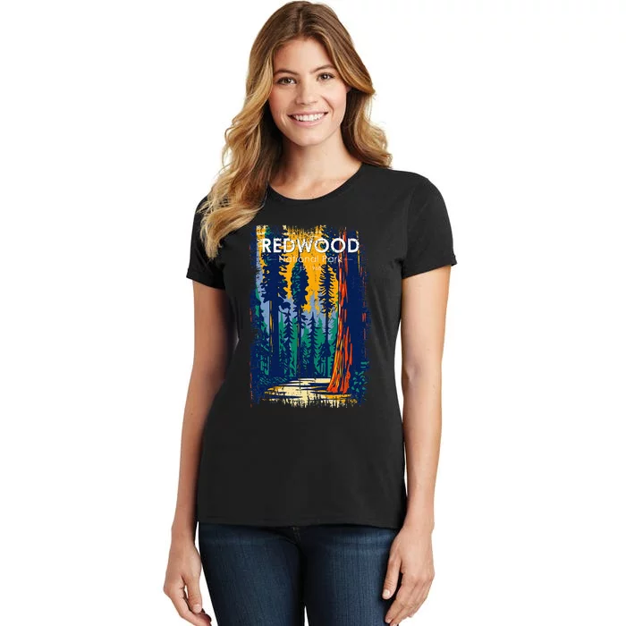 Redwood National Park Vintage Distressed Women's T-Shirt