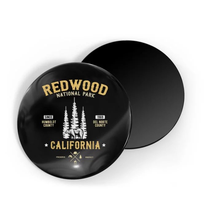 Redwood National Park , Redwood Forest US Nationalpark Magnet