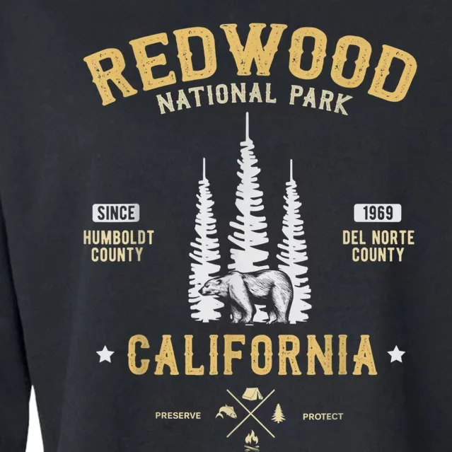 Redwood National Park , Redwood Forest US Nationalpark Cropped Pullover Crew