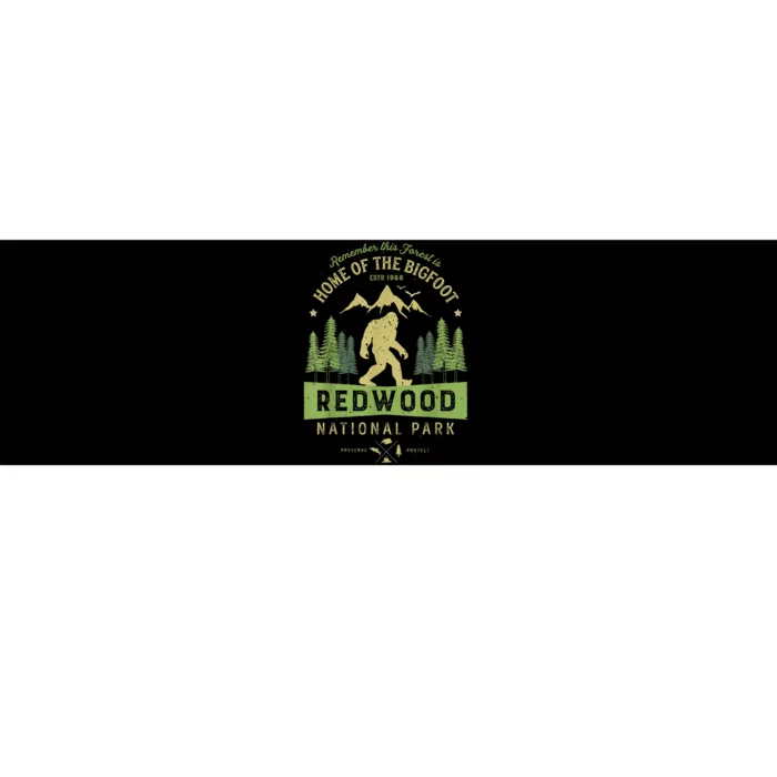 Redwood National Park Vintage California Bigfoot Bumper Sticker