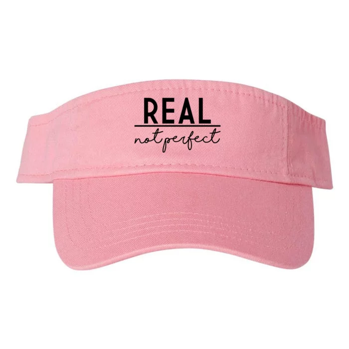 Real Not Perfect Positive Quote Valucap Bio-Washed Visor