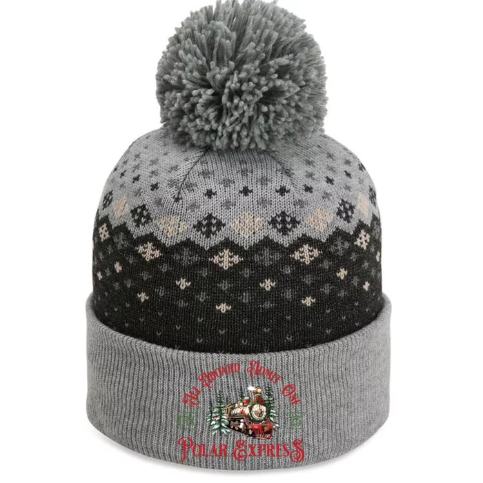 Retro North Pole Express All Abroad Family Matching The Baniff Cuffed Pom Beanie