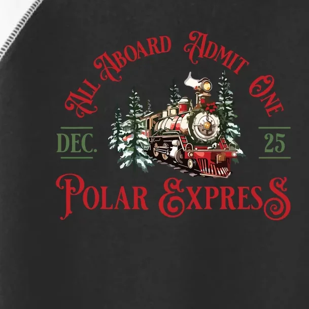 Retro North Pole Express All Abroad Family Matching Toddler Fine Jersey T-Shirt