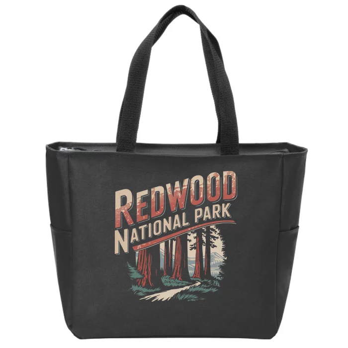 Redwood National Park Zip Tote Bag