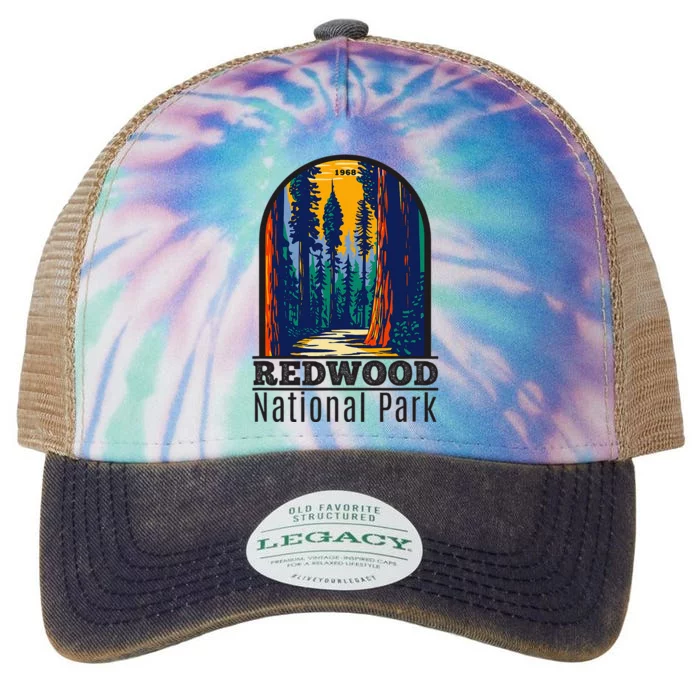 Redwood National Park Vintage Legacy Tie Dye Trucker Hat