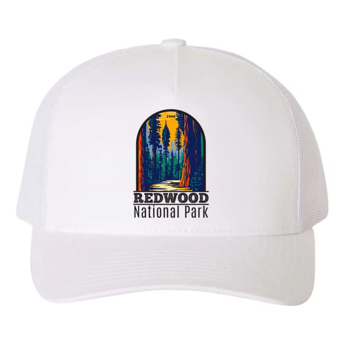 Redwood National Park Vintage Yupoong Adult 5-Panel Trucker Hat