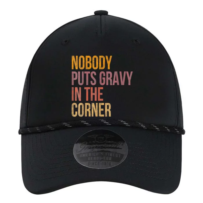 Retro Nobody Puts Gravy In A Corner Funny Thanksgiving Pun Dinner Performance The Dyno Cap