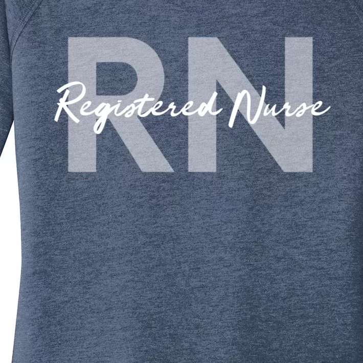 Registered Nurse Rn Emergency Room Nurse Cute Gift Women's Perfect Tri Tunic Long Sleeve Shirt