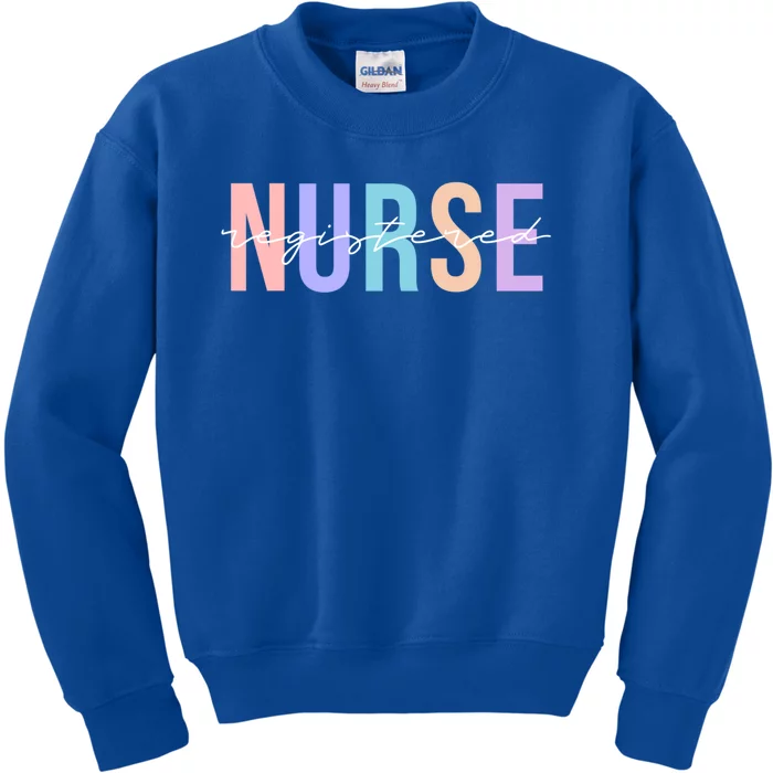 Registered Nurse Rn Emergency Room Nurse Funny Gift Kids Sweatshirt