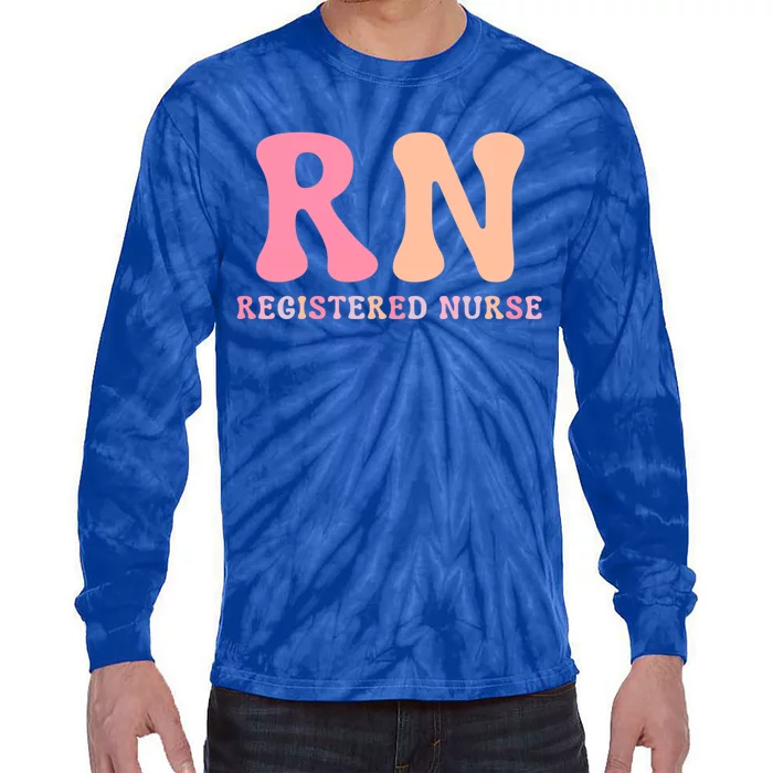 Registered Nurse Rn Emergency Room Nurse Gift Tie-Dye Long Sleeve Shirt