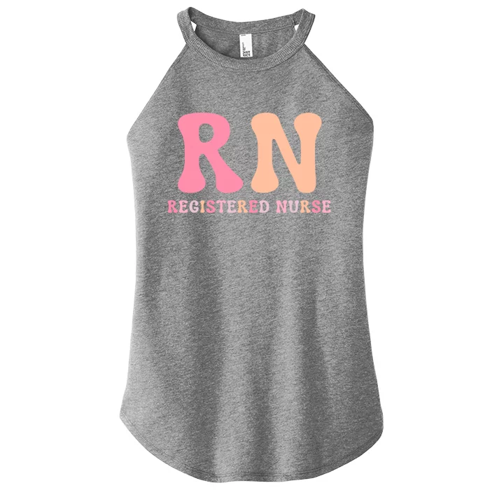 Registered Nurse Rn Emergency Room Nurse Gift Women’s Perfect Tri Rocker Tank