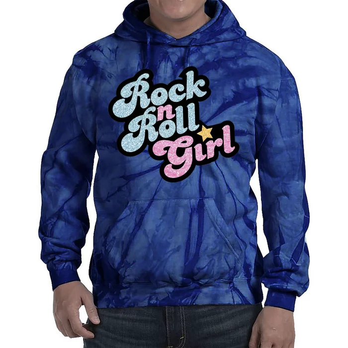 Rock N Roll Girl Cute Rockstar Concert Tie Dye Hoodie