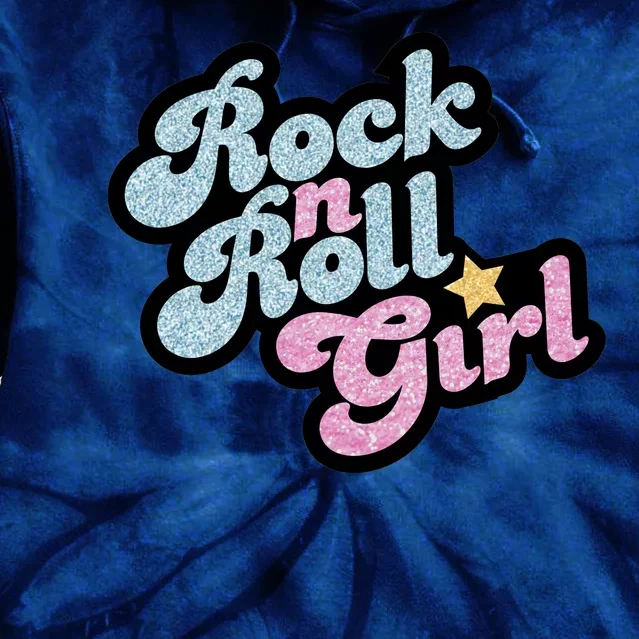 Rock N Roll Girl Cute Rockstar Concert Tie Dye Hoodie