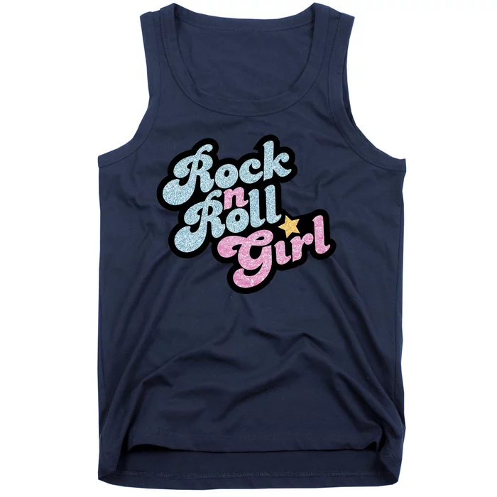 Rock N Roll Girl Cute Rockstar Concert Tank Top