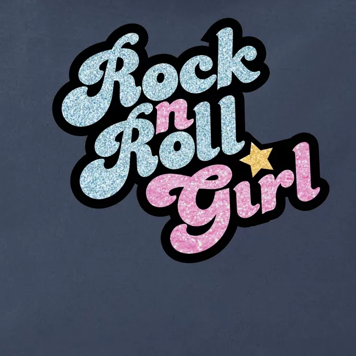 Rock N Roll Girl Cute Rockstar Concert Zip Tote Bag