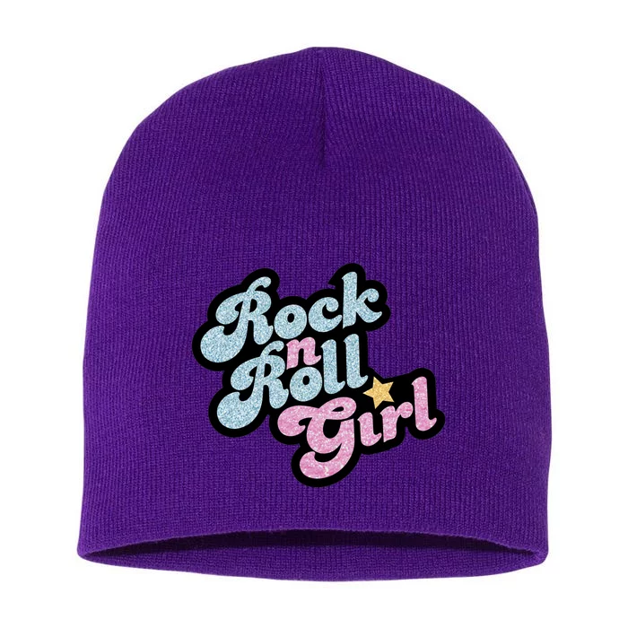 Rock N Roll Girl Cute Rockstar Concert Short Acrylic Beanie