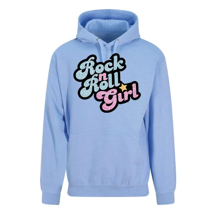 Rock N Roll Girl Cute Rockstar Concert Unisex Surf Hoodie