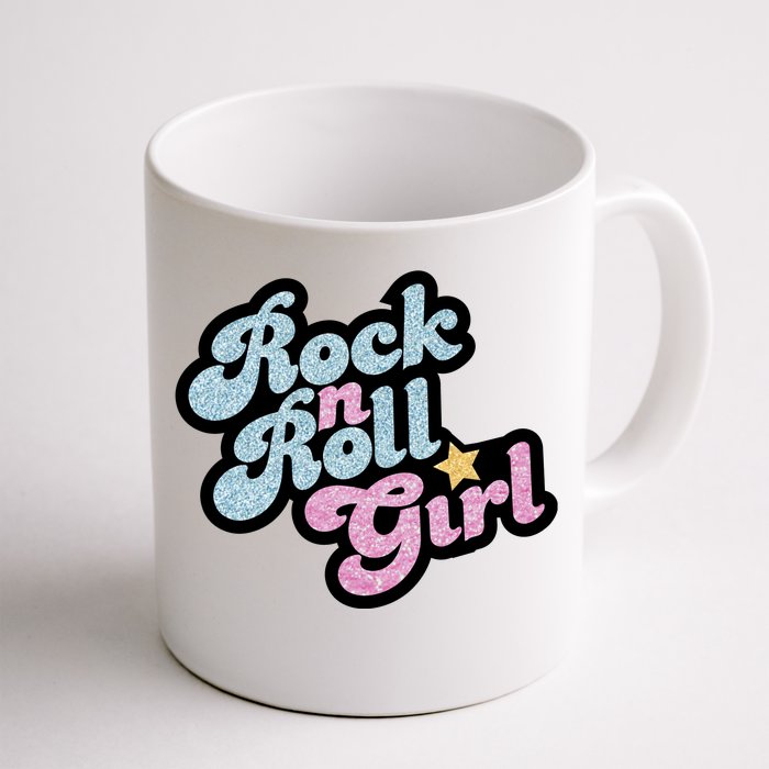 Rock N Roll Girl Cute Rockstar Concert Front & Back Coffee Mug