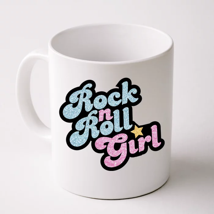 Rock N Roll Girl Cute Rockstar Concert Front & Back Coffee Mug