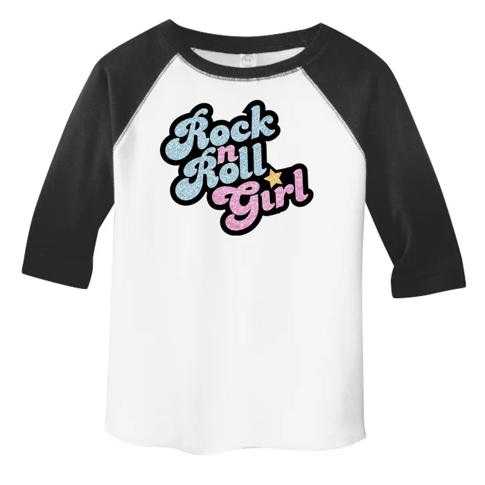 Rock N Roll Girl Cute Rockstar Concert Toddler Fine Jersey T-Shirt