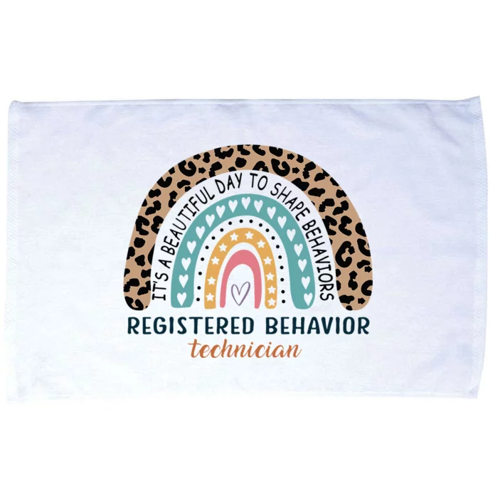 Rainbow Nurse Registered A Beautiful Day To Shape Behaviors Microfiber Hand Towel